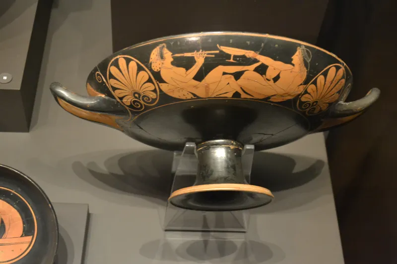 Kylix Of The Symposium Of The Hetairai By Oltos Vase Painter - 