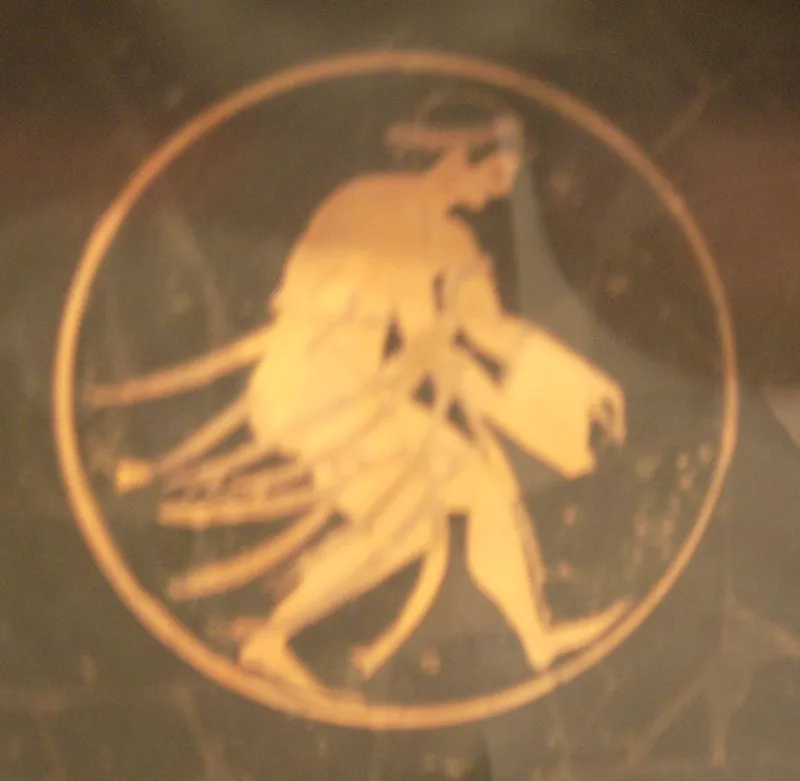 Läufer Mit Siegerbinden Auf Kylix Des 