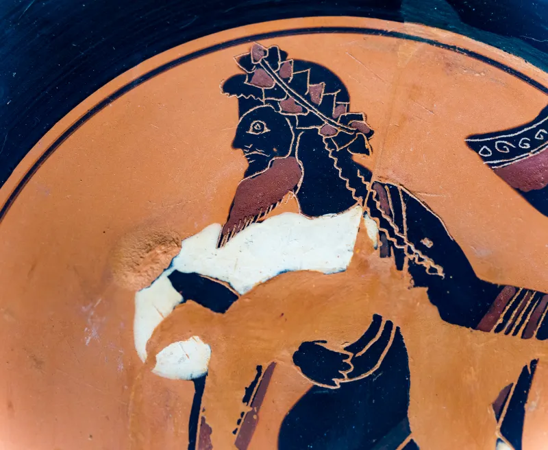Oltos Arv 55 11 Dionysos - Flute-Case Between Eyes - Nose 