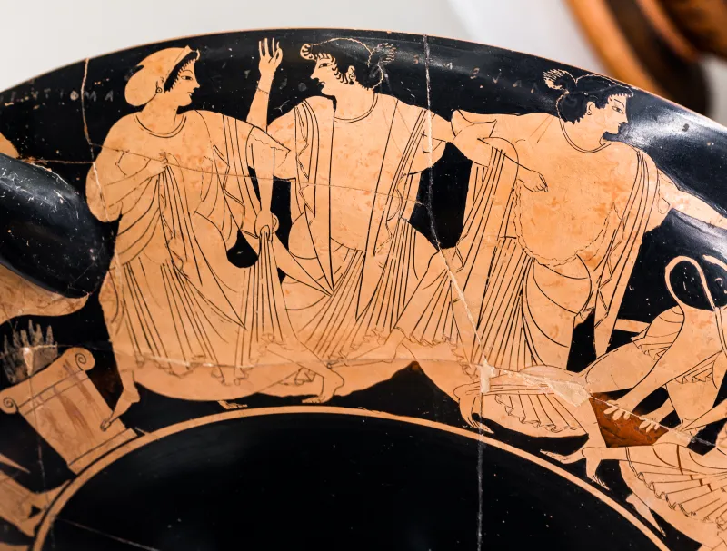 Oltos - Arv 60 66Bis - Youth With Cock - Herakles And Nereus - Sacrificial Procession - Roma Mnevg 106462 - 