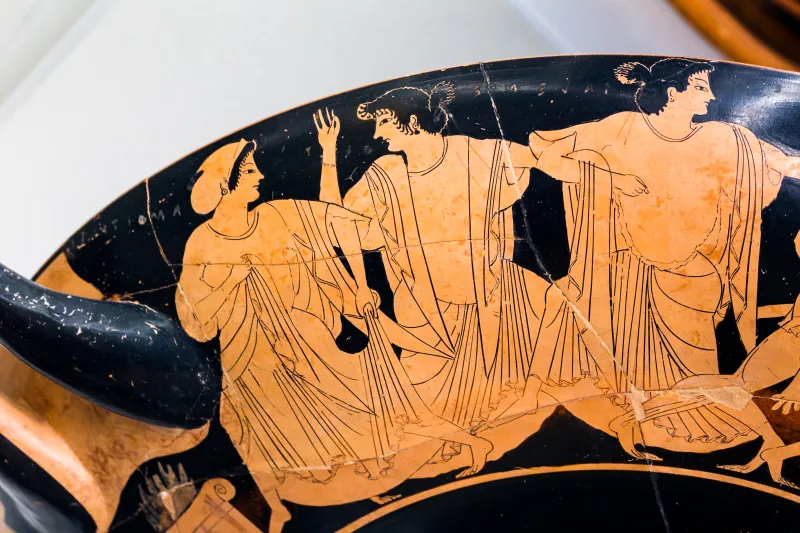 Oltos - Arv 60 66Bis - Youth With Cock - Herakles And Nereus - Sacrificial Procession - Roma Mnevg 106462 - 