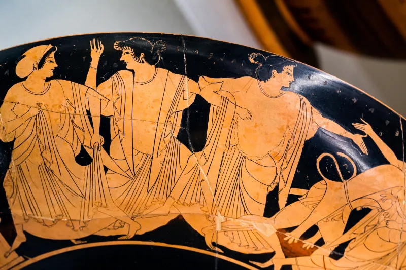 Oltos - Arv 60 66Bis - Youth With Cock - Herakles And Nereus - Sacrificial Procession - Roma Mnevg 106462 - 