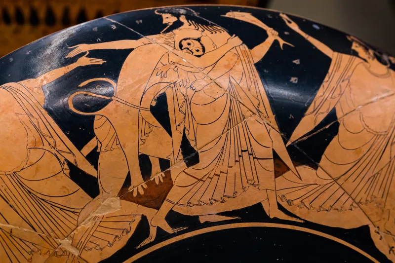 Oltos - Arv 60 66Bis - Youth With Cock - Herakles And Nereus - Sacrificial Procession - Roma Mnevg 106462 - 