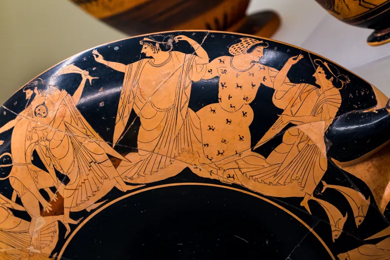 Oltos - Arv 60 66Bis - Youth With Cock - Herakles And Nereus - Sacrificial Procession - Roma Mnevg 106462 - 