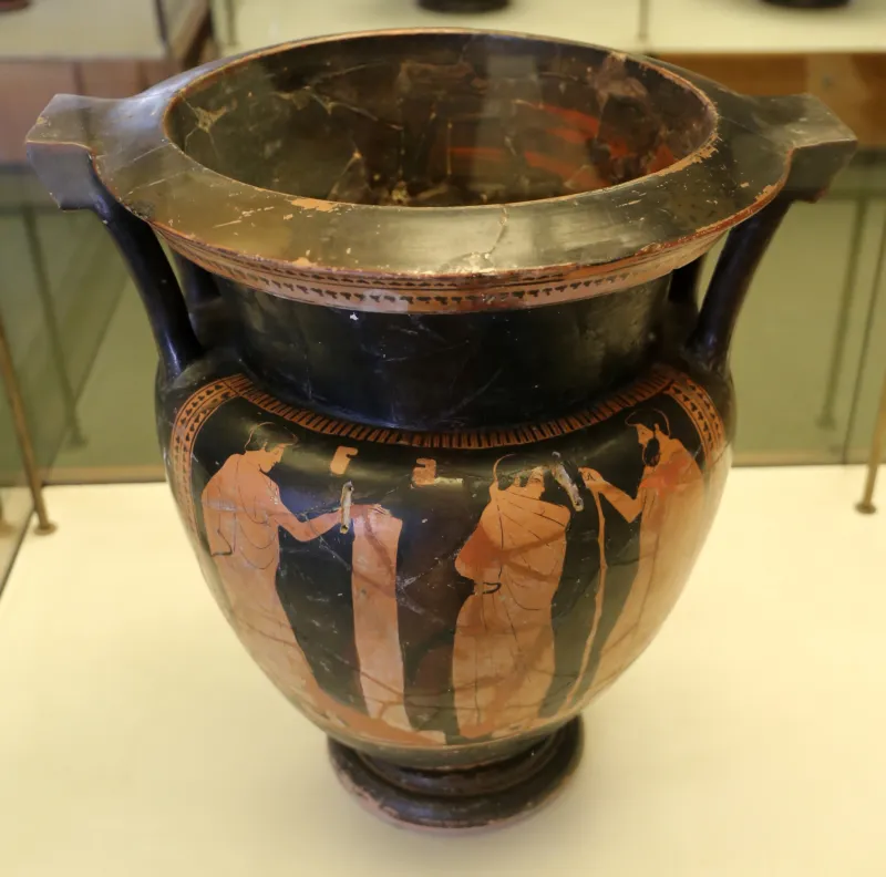 Pittore Del Frutteto, Cratere Attico Con Scene Di Corteggiamento Omosessuale, 470-450 Ac 