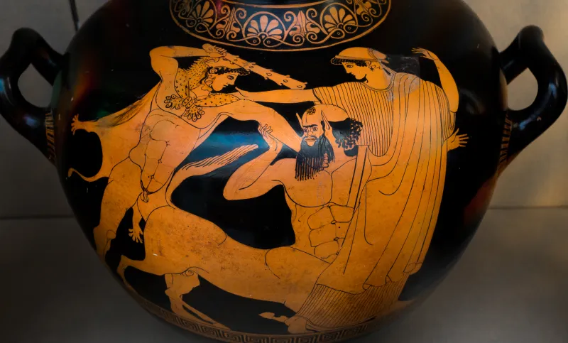 Oreithyia Painter Arv 497 10 Herakles Fighting Nessos Who Abducts Deianeira 