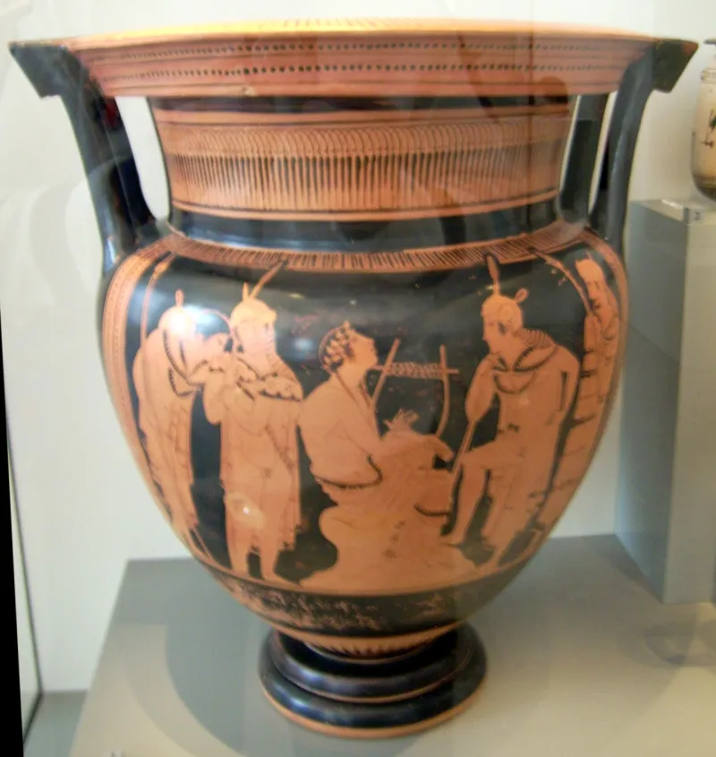 Attic Red-Figure Column Krater By The Orpheus Peinter Antikensammlung 