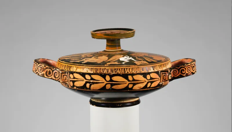 Terracotta Lekanis (Covered Dish) Met 