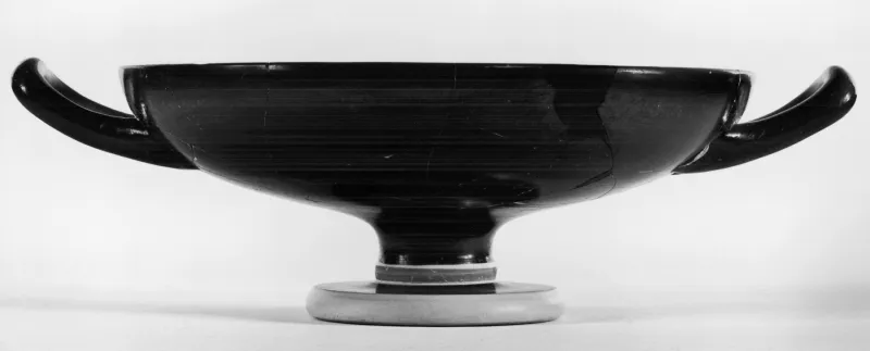 Paidikos - Kylix Depicting Men Bending Drinking From Kylix - Walters 