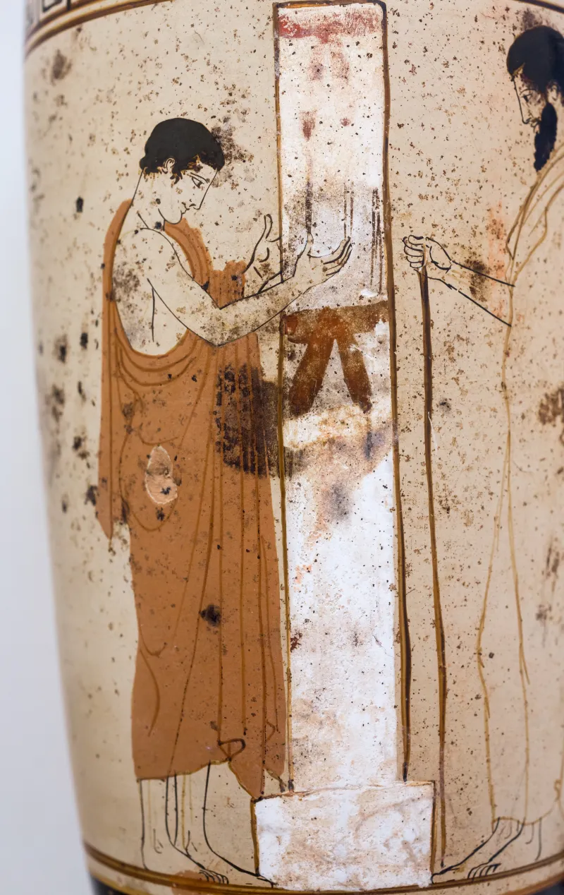 Resembling The Painter Of Athens 1826 - Arv 748 - Youth And Man At Stele - Athens Nam 13701 - 