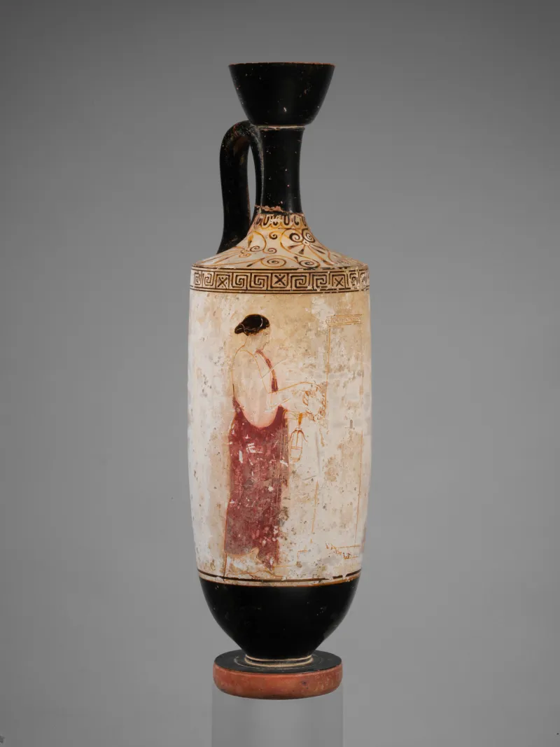 Terracotta Lekythos (Oil Flask) Met 