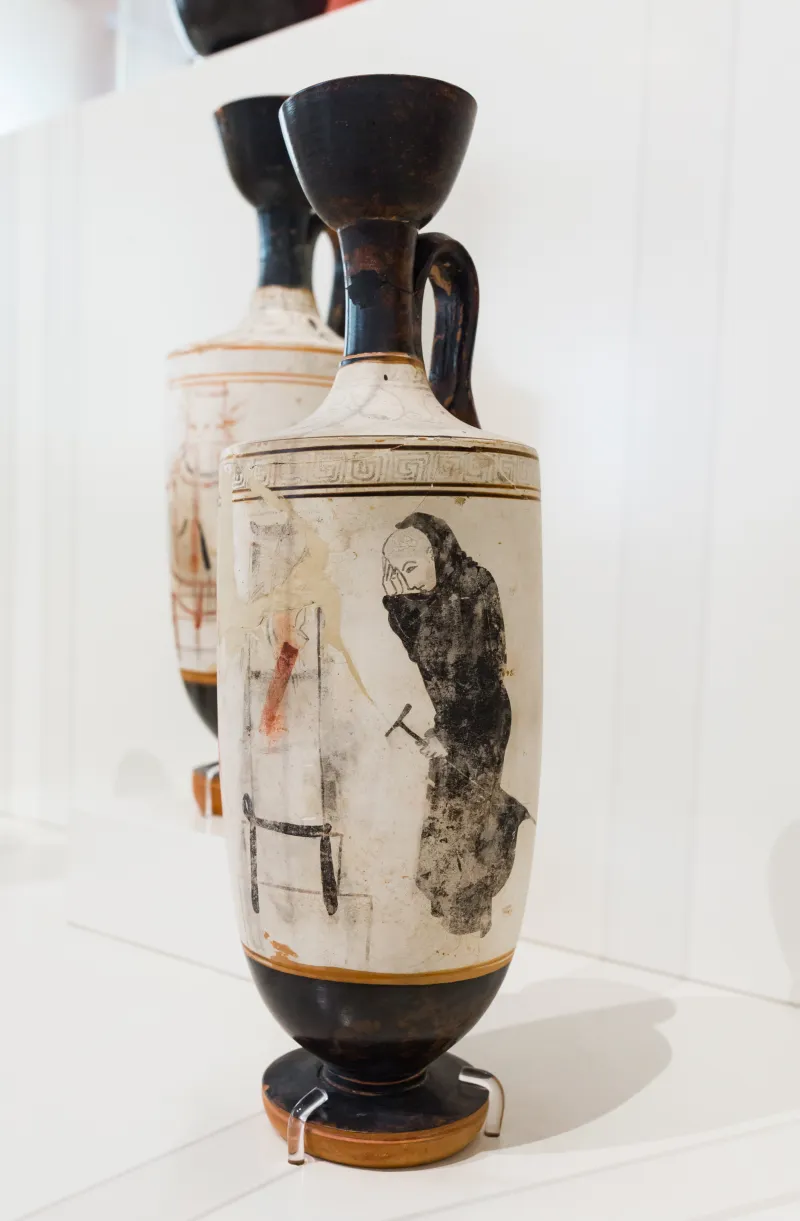Painter Of Athens 2020 - Arv 854 1 - Woman And Old Man At Tomb Stele - Athens Nam 2021 - 