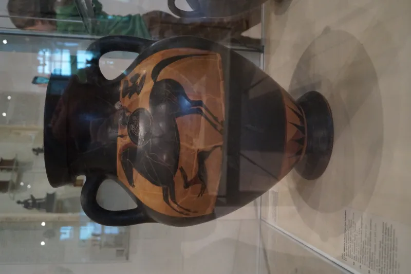 Bauchamphora Mit Nach Links Sprengendem Reiter (Mut, Museum Der Universität Tübingen, Originalsammlung Der Klassischen Archäologie) 