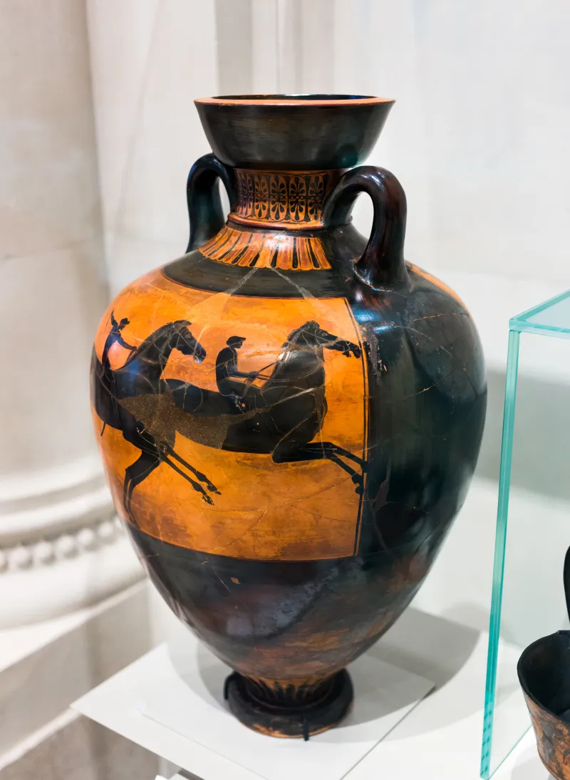 Near The Painter Of Berlin 1833 - Abv 407 2 - Athena Promachos - Horse Race - Paris Bnf Cabmed 244 - 