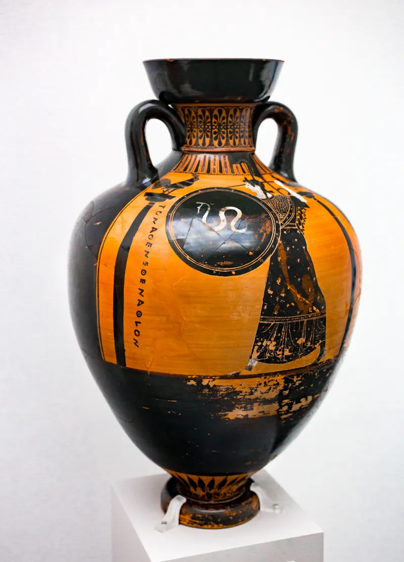 Painter Of Berlin 1833 - Abv 407 2 - Athena Promachos - Wrestlers - München As 1455 - 