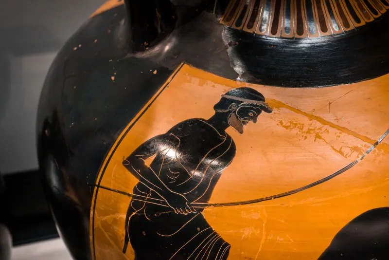 Painter Of Berlin 1833 - Abv 407 2 - Athena Promachos - Wrestlers - München As 1455 - 