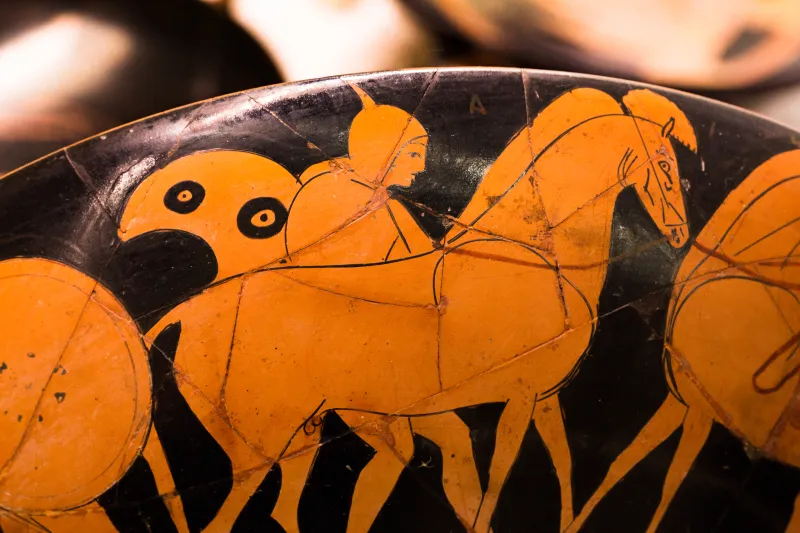 Near The Painter Of Berlin 2268 - Arv 158 Extra - Youth With Oinochoe - Warriors With Horses - Roma Mnevg 20761 - 