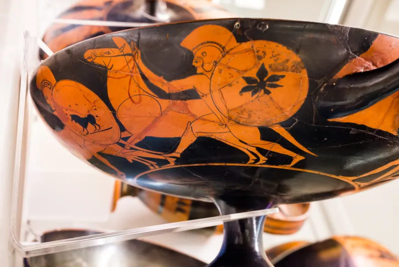 Near The Painter Of Berlin 2268 - Arv 158 Extra - Youth With Oinochoe - Warriors With Horses - Roma Mnevg 20761 - 