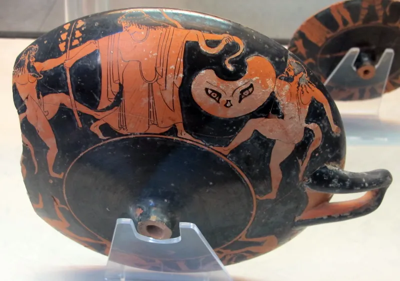 Pittore Di Berlino 2268, Figura Femminile Con Serpente E Ramo, 510-500 Da Del Del Tufo, Orvieto 