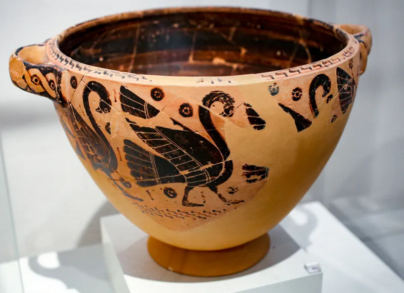 Comparable With The Painter Of Berlin A 34 - Abv 1 Bottom - Four Swans - Spiral Hooks - Athens Nm 993 - 