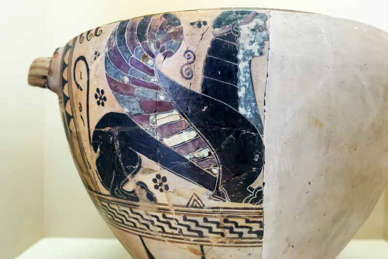 Painter Of Berlin A 34 - Abv 1 2 - Confronted Sphinxes - Spiral Hooks - Athens Km 801 - 