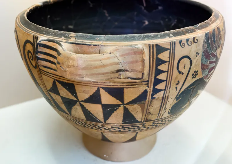 Painter Of Berlin A 34 - Abv 1 2 - Confronted Sphinxes - Spiral Hooks - Athens Km 801 - 