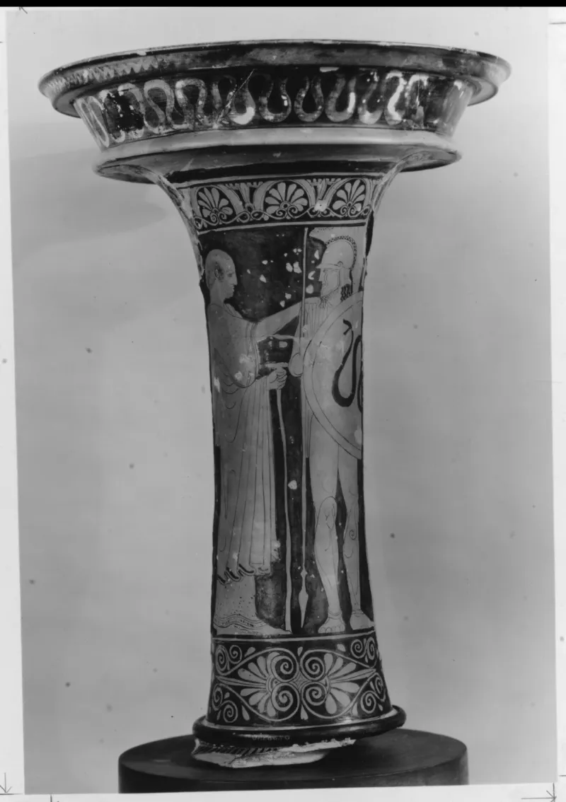 Fragment Of A Terracotta Loutrophoros (Ceremonial Vase For Water) Met 