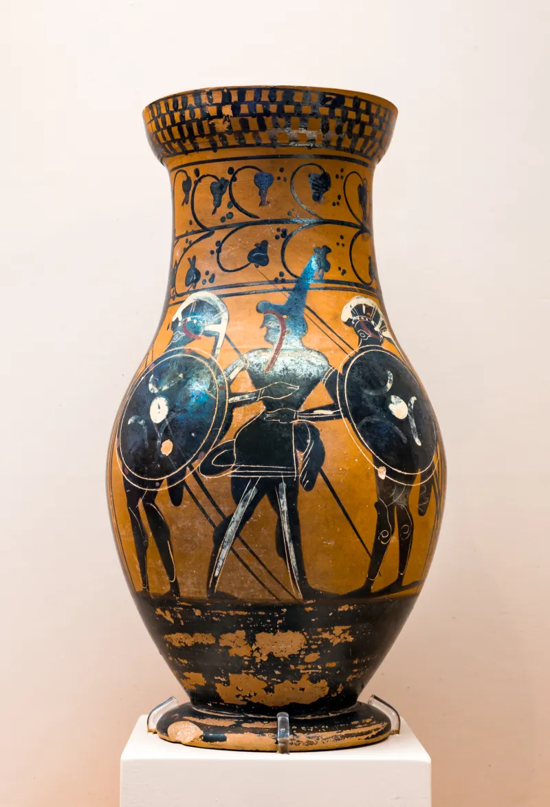Painter Of Brussels R 236 - Abv Extra - Archer Between Hoplites - Rhodos Am 