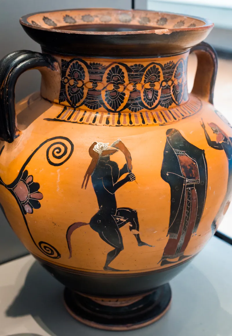 Painter Of Cambridge 47 - Abv 314 1 - Ariadne Between Dancing Satyrs - Cambridge Fwm Gr-26-1864 - 