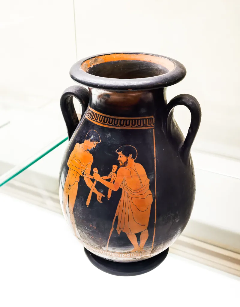 Painter Of Florence 4021 - Arv 873 1 - Victorious Athlete Becomes Tainia From His Trainer - Bearded Man In Palaestra - Firenze Man 4021 - 