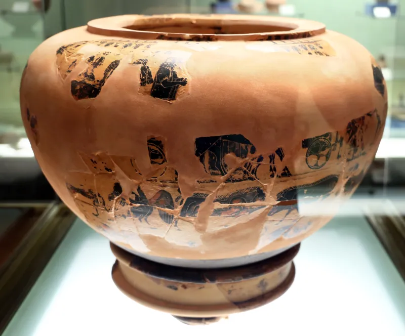 Pittore Di Londra B76, Dinos A Figure Nere, 570-560 Ac 02 Da 