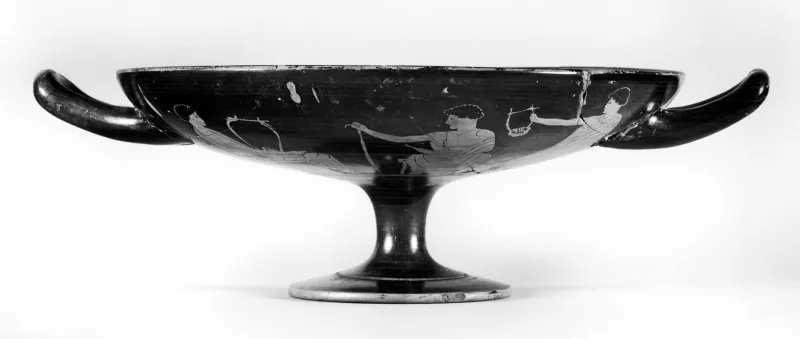 Painter Of London D 12 - Kylix With Woman And Music Lesson - Walters 4893 - Side 