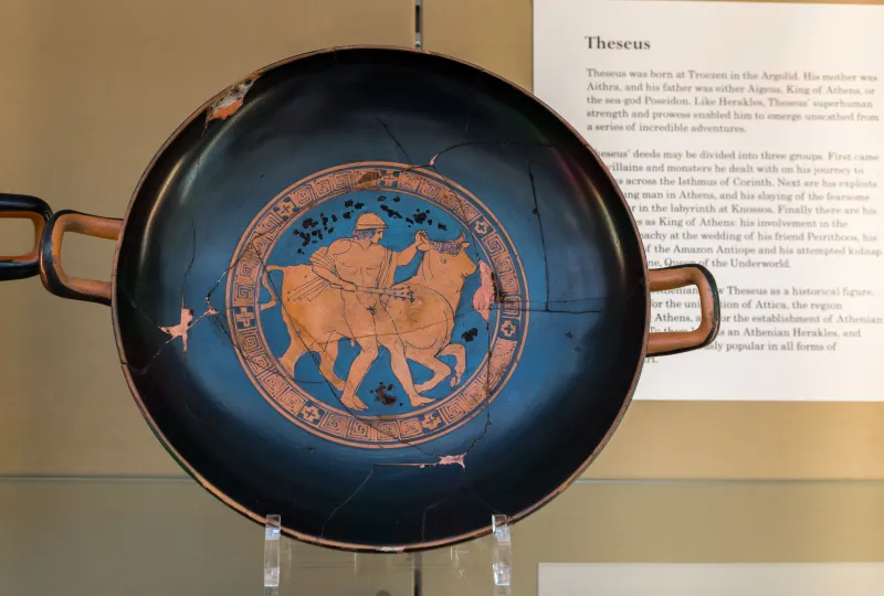 Painter Of London E 105 Arv 1293 2 Herakles Or Theseus With The Bull - Komos 