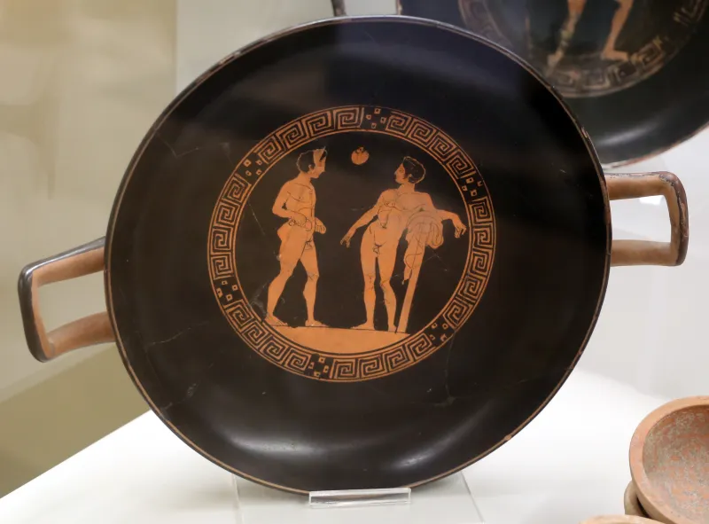 Pittore Di Londra E106, Kylix Attica Con Atleti, Dalla Tomba Lv Osteria, 400-350 Ac 