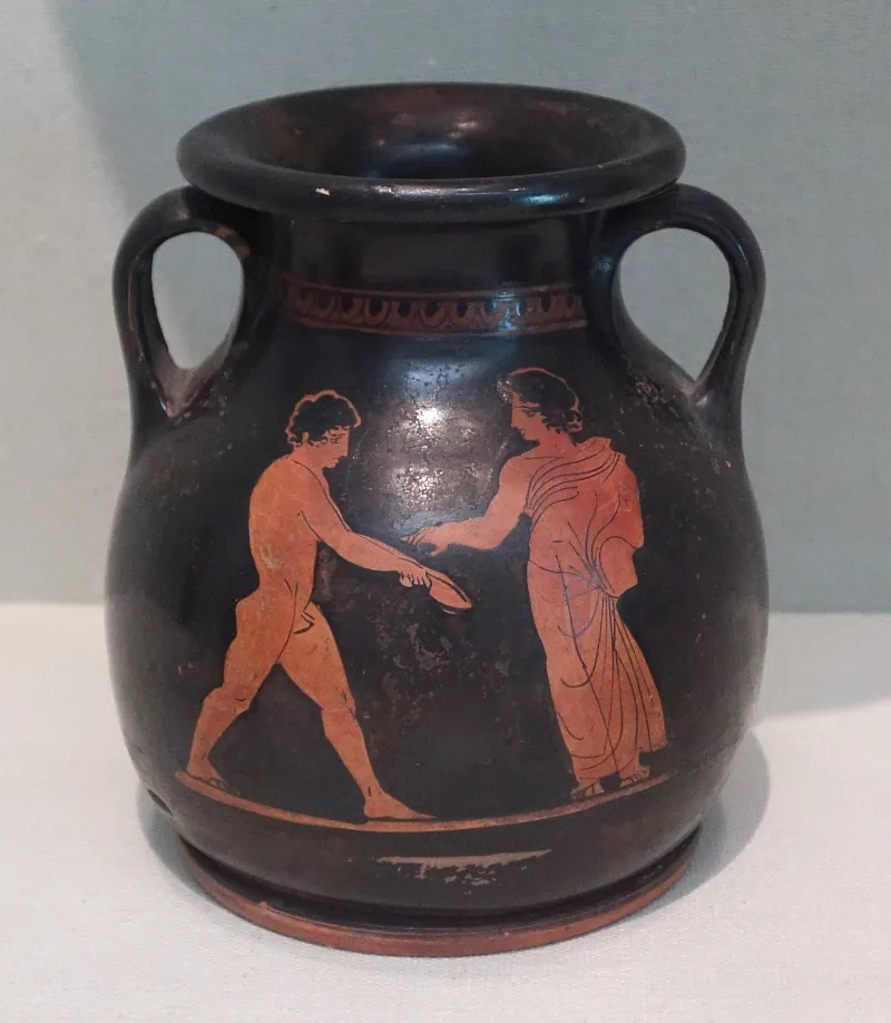 Painter Of London E395, Red-Figure Pelike, Youth With Jumping Weights (New Orleans Mus Of Art 
