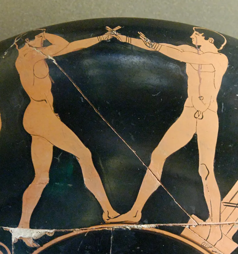 Boxing Scene Louvre 
