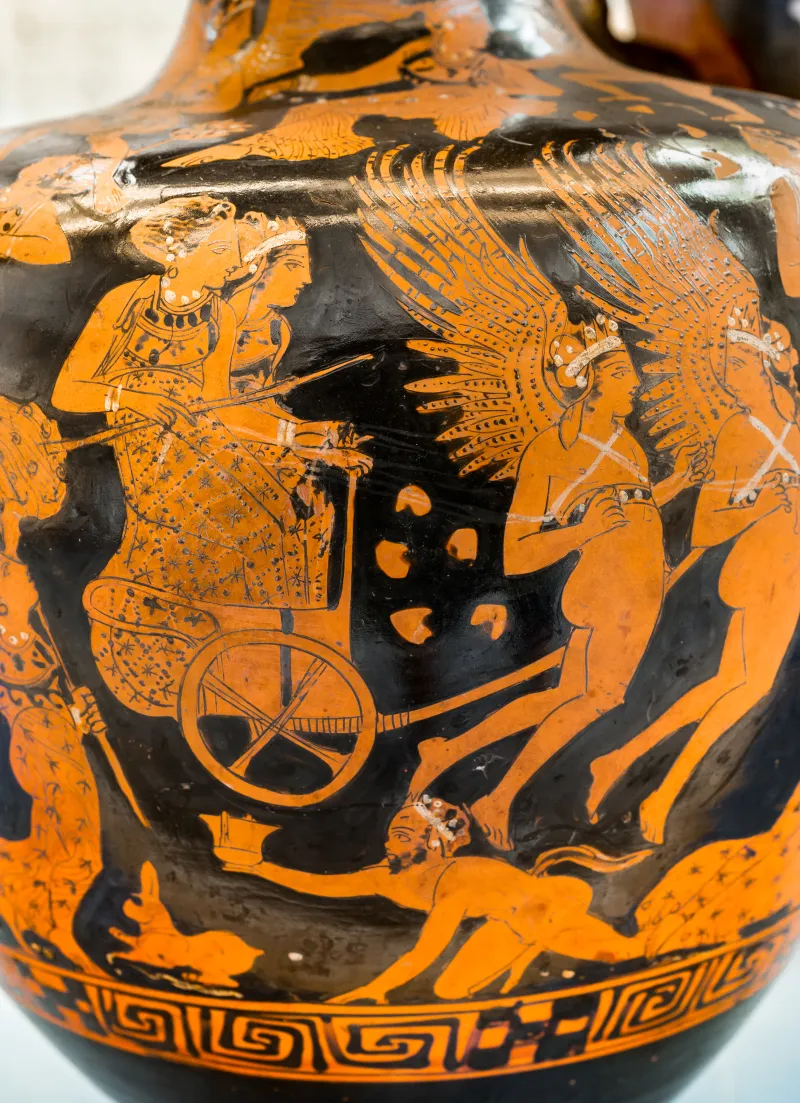 Painter Of London F 90 - Arv 1417 1 - Aphrodite And Goddess In Chariot Drawn By Erotes - London Bm 1867-0508-1309 - 