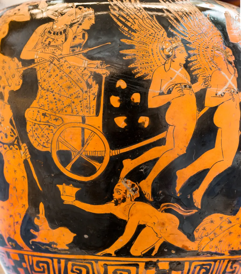 Painter Of London F 90 - Arv 1417 1 - Aphrodite And Goddess In Chariot Drawn By Erotes - London Bm 1867-0508-1309 - 