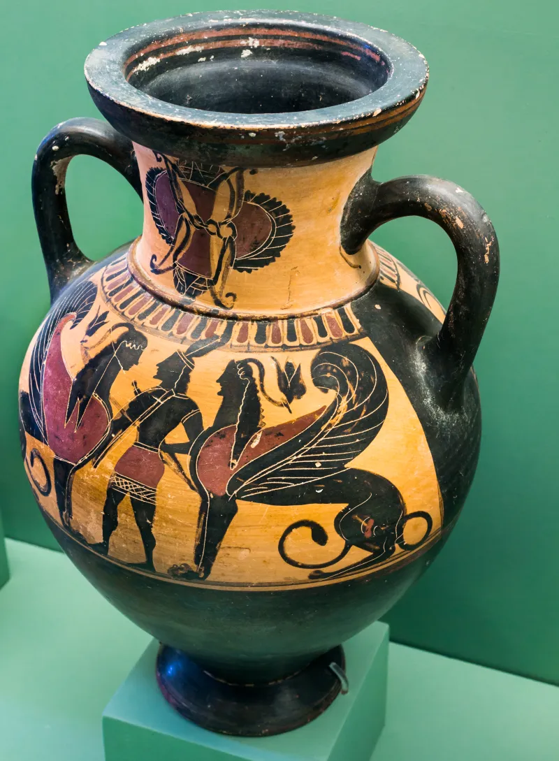 Painter Of Louvre E 826 - Abv 91 4 - Amazon Between Cocks - Amazon Between Sphinxes - Rhodos Am 15371 - 