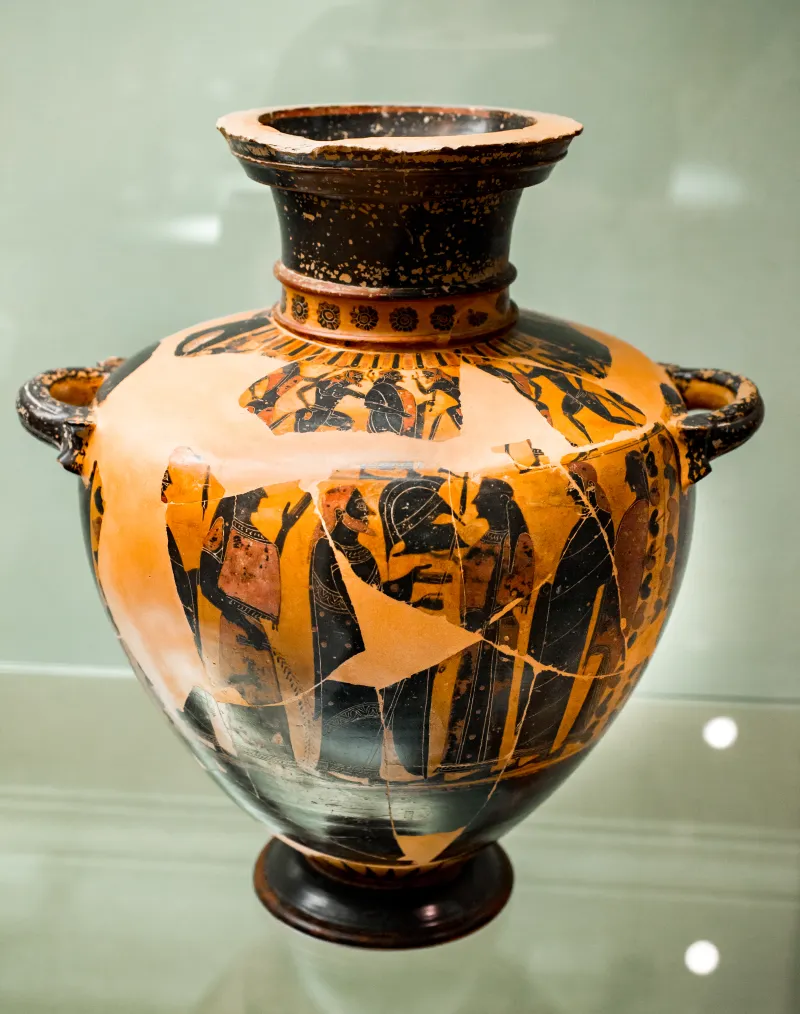 Painter Of Louvre F 6 - Abv 124 6 - Dionysos With Satyrs And Maenads - Arming - Firenze Man 3808 - 