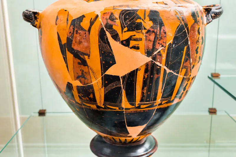 Painter Of Louvre F 6 - Abv 124 6 - Dionysos With Satyrs And Maenads - Arming - Firenze Man 3808 - 