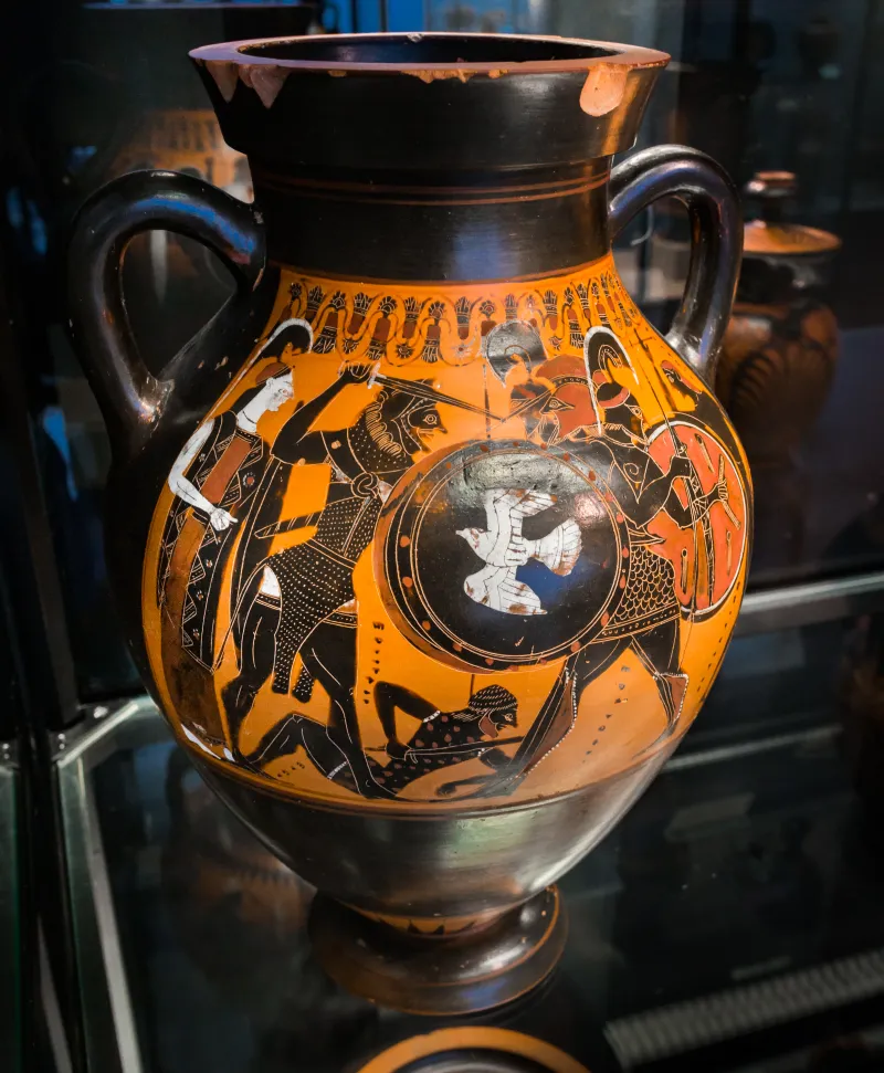 Painter Of Munich 1379 - Abv 303 1 - Herakles And Geryoneus - Herakles And Kyknos - München As 1379 - 