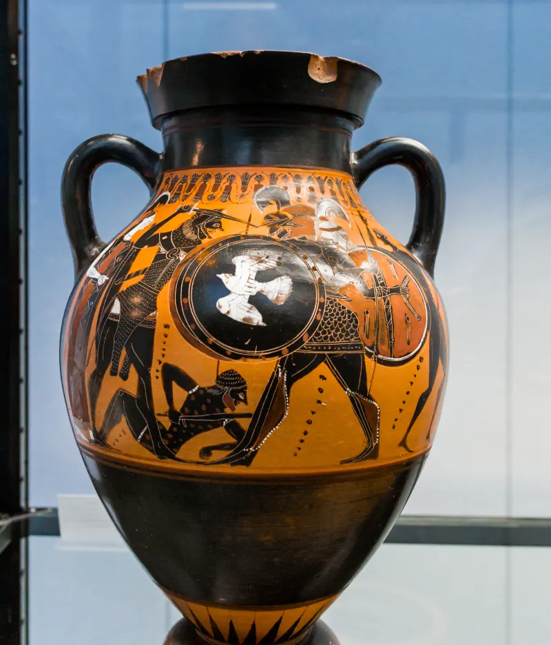Painter Of Munich 1379 - Abv 303 1 - Herakles And Geryoneus - Herakles And Kyknos - München As 1379 - 