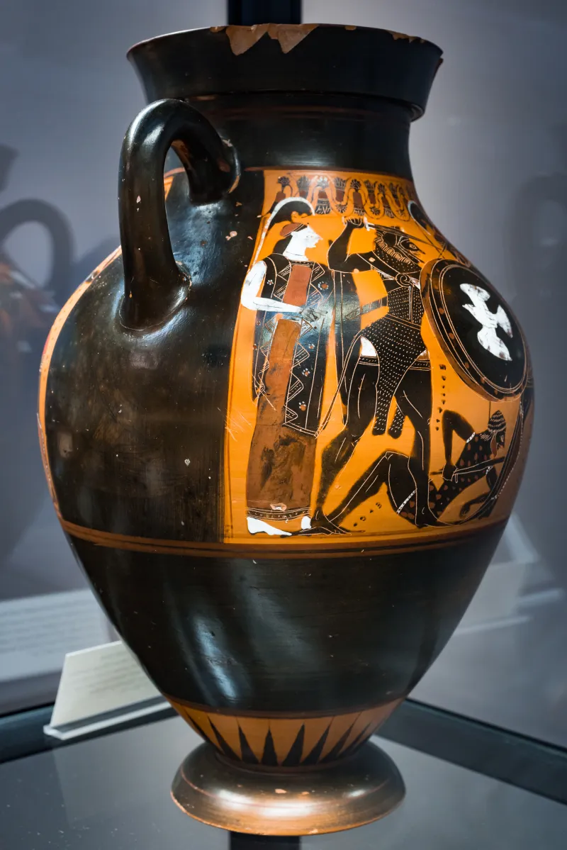 Painter Of Munich 1379 - Abv 303 1 - Herakles And Geryoneus - Herakles And Kyknos - München As 1379 - 