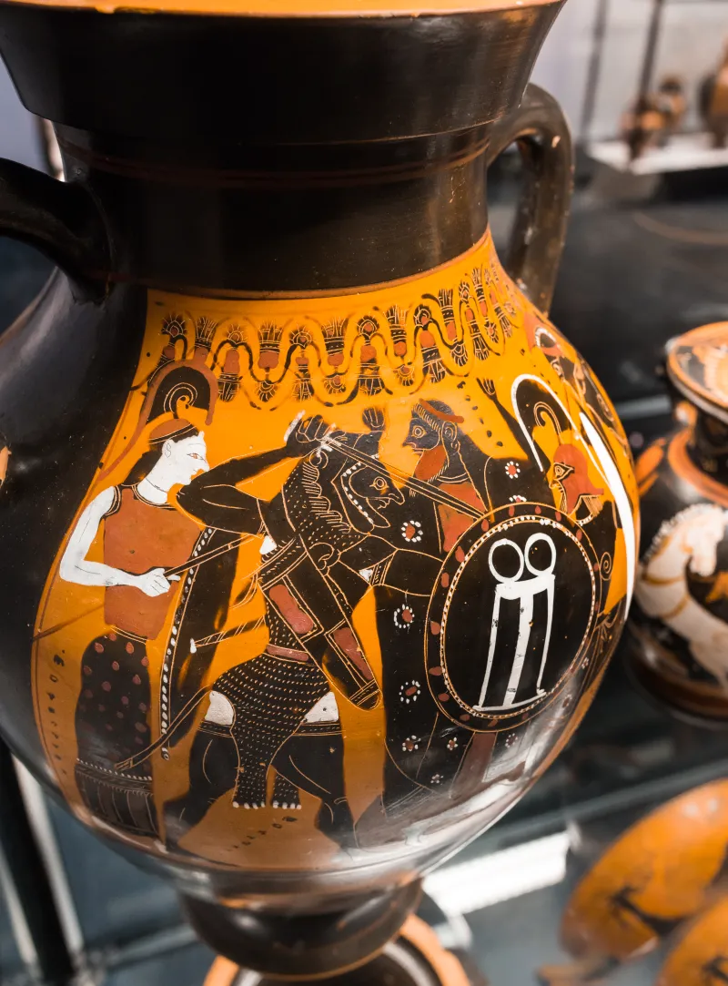 Painter Of Munich 1379 - Abv 303 1 - Herakles And Geryoneus - Herakles And Kyknos - München As 1379 - 