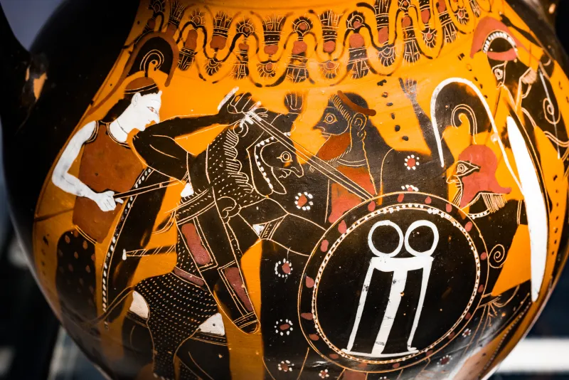 Painter Of Munich 1379 - Abv 303 1 - Herakles And Geryoneus - Herakles And Kyknos - München As 1379 - 