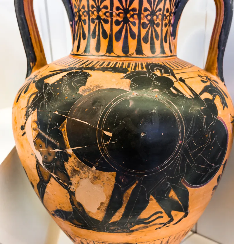 Near The Painter Of Munich 1519 - Abv 394 1 - Herakles And Geryoneus - Herakles With Athena And Hermes - Roma Mnevg 50387 - 