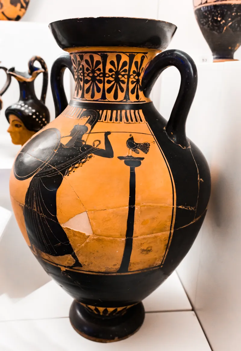 Painter Of Munich 1519 - Abv 394 10 - Athena Promachos - Boxers - Roma Mnevg 50680 - 