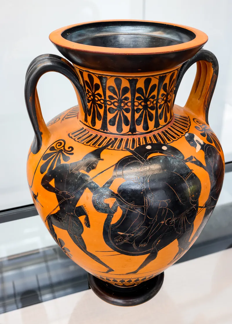 Painter Of Munich 1519 - Abv 394 4 - Ajax Carrying The Body Of Achilles - Dionysos With Satyrs And Maenads - München As 1519 - 