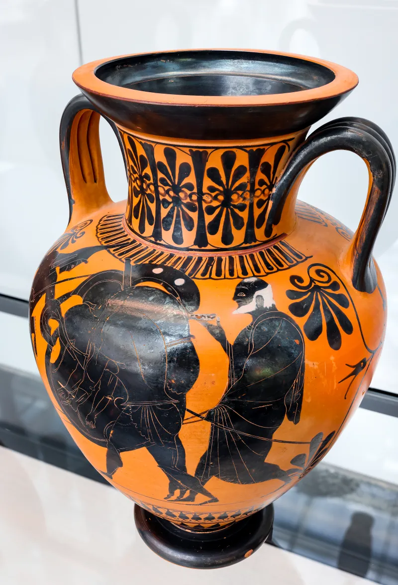 Painter Of Munich 1519 - Abv 394 4 - Ajax Carrying The Body Of Achilles - Dionysos With Satyrs And Maenads - München As 1519 - 